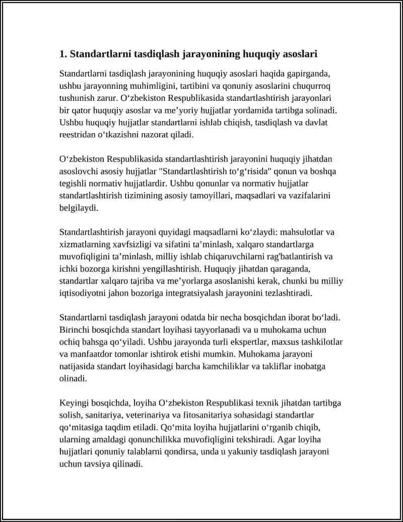 STANDARTLARNI TASDIQLASH VA DAVLAT ROYXATIDAN OTKAZISH 3