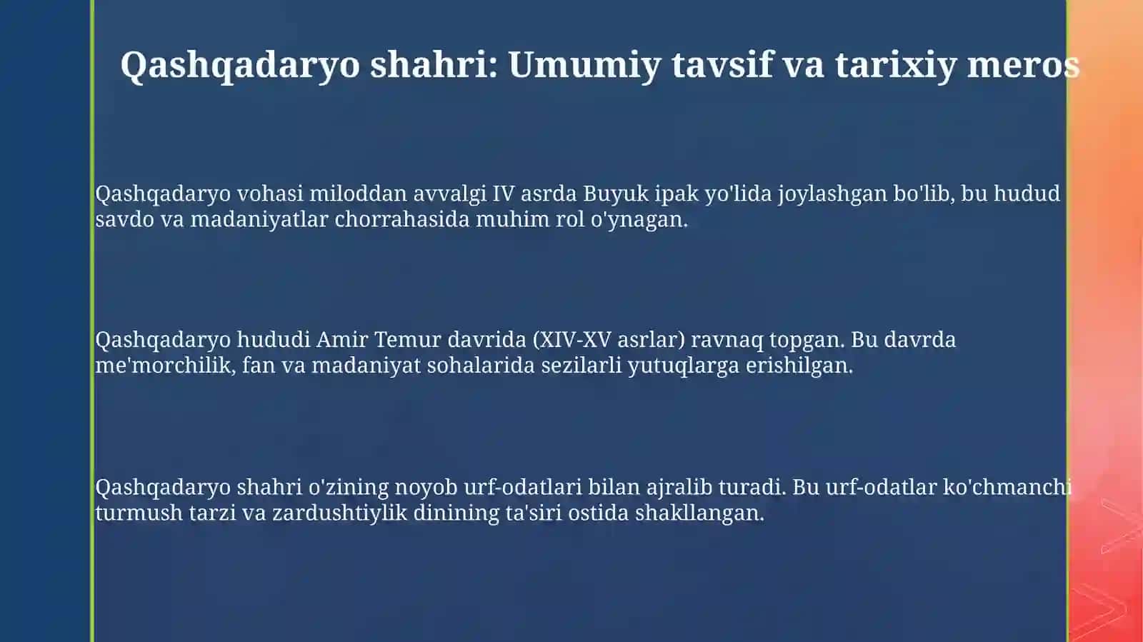 Qashqadaryo shahri, uning madaniyati va oʻzbek olimlari 3