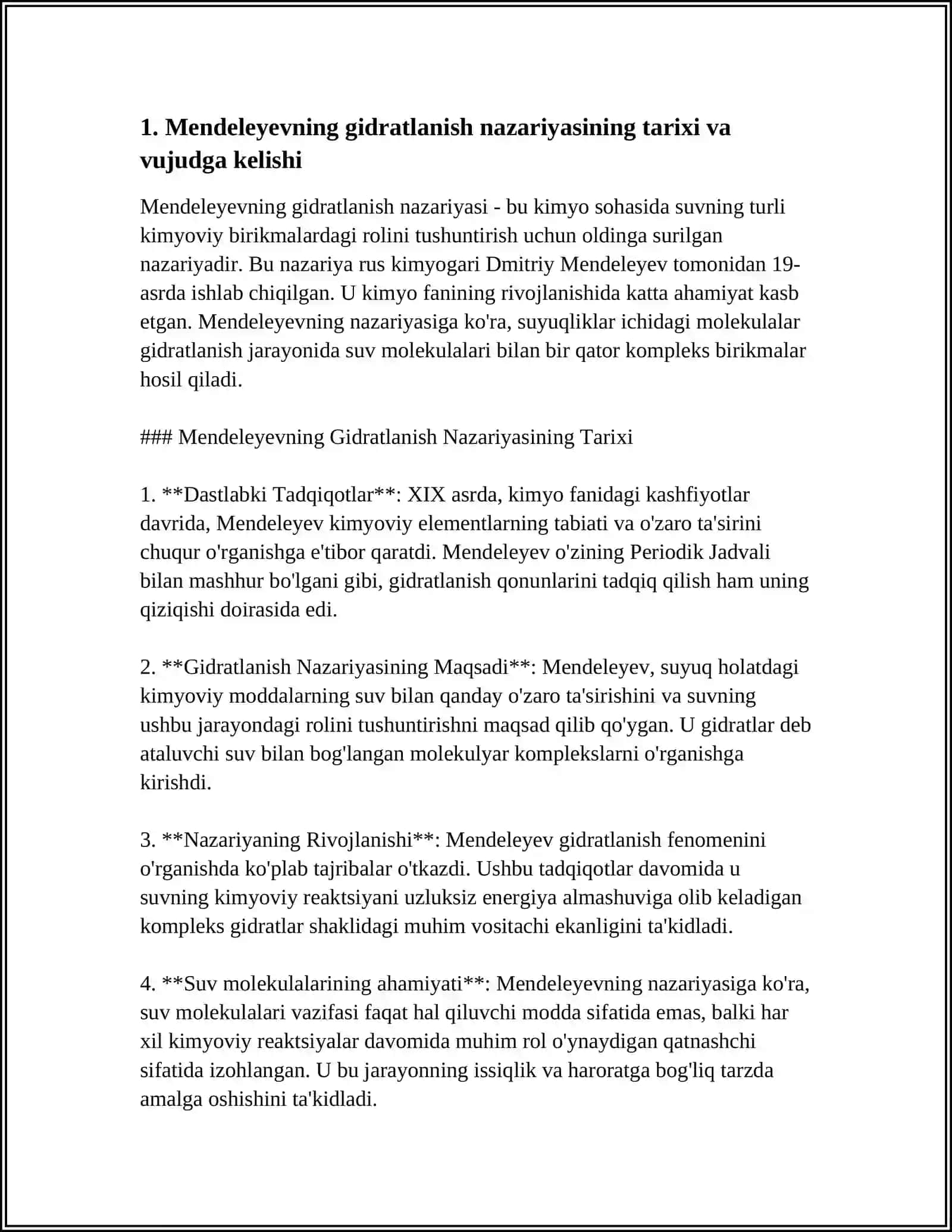MENDELEYEVNING GIDRATLANISH NAZARIYASI 3
