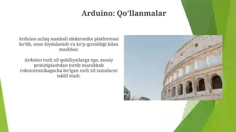 Arduino platformasi haqida maʼlumot, tarixi va uni imkoniyatlarini oʻrganish 3