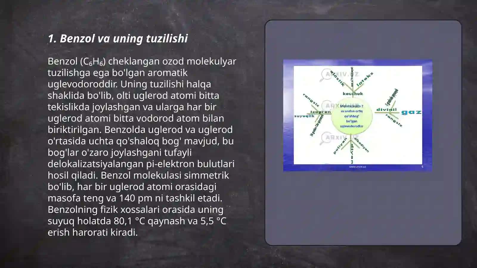 Benzol va uning tuzilishi 3