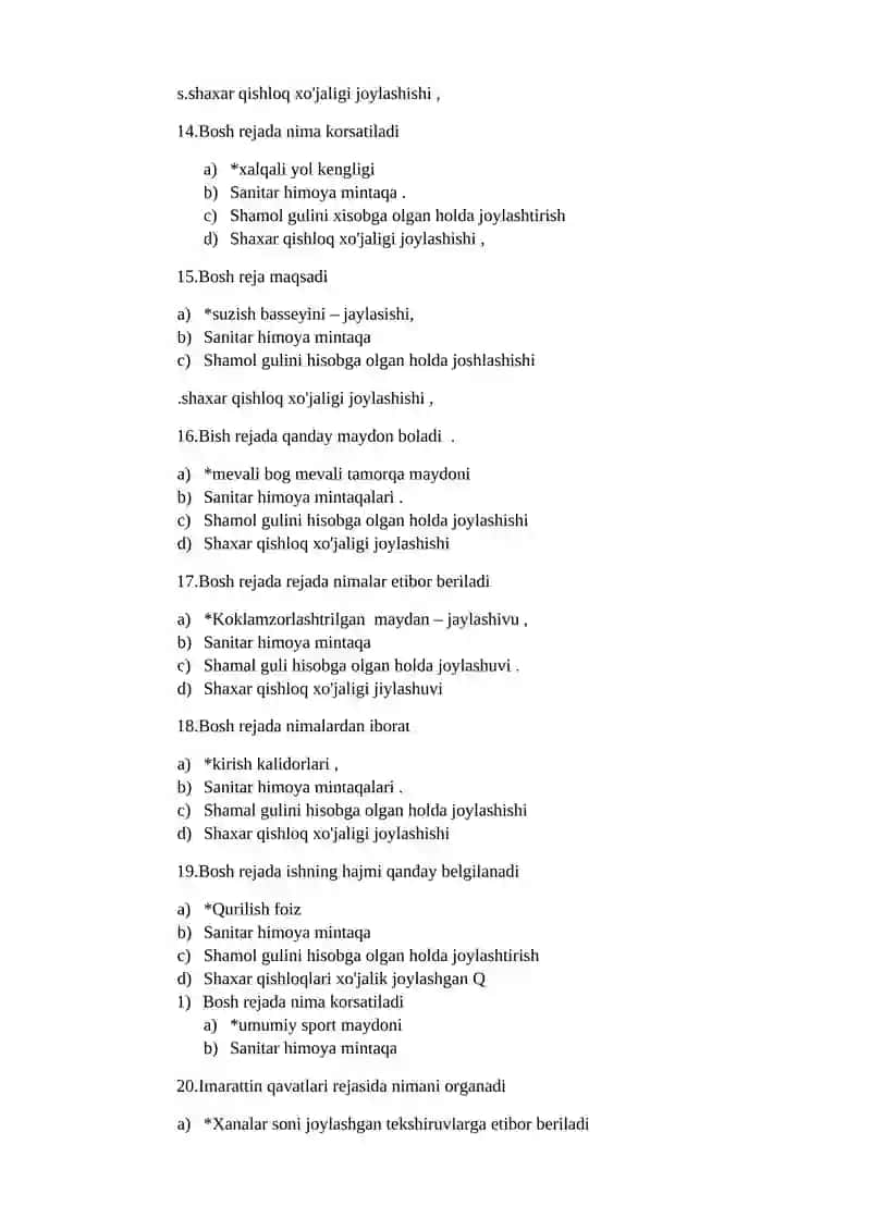 № 5 MSHBM proektine sanitary gigienik baha beriw. MSHBM lerini kompleksli tekseriwge tayarliq 3