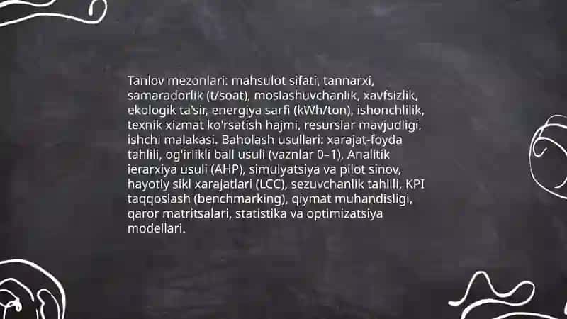 Ishlab chiqarish texnologik sxemasi 3