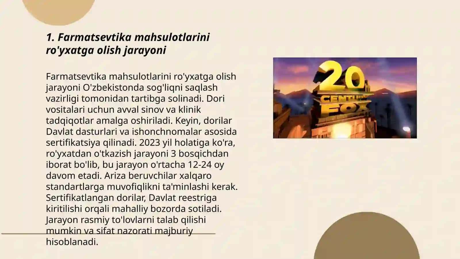 Farmatsevtika mahsulotlari xavfsizligi markazining bo’limlari haqida ma’lumo 3