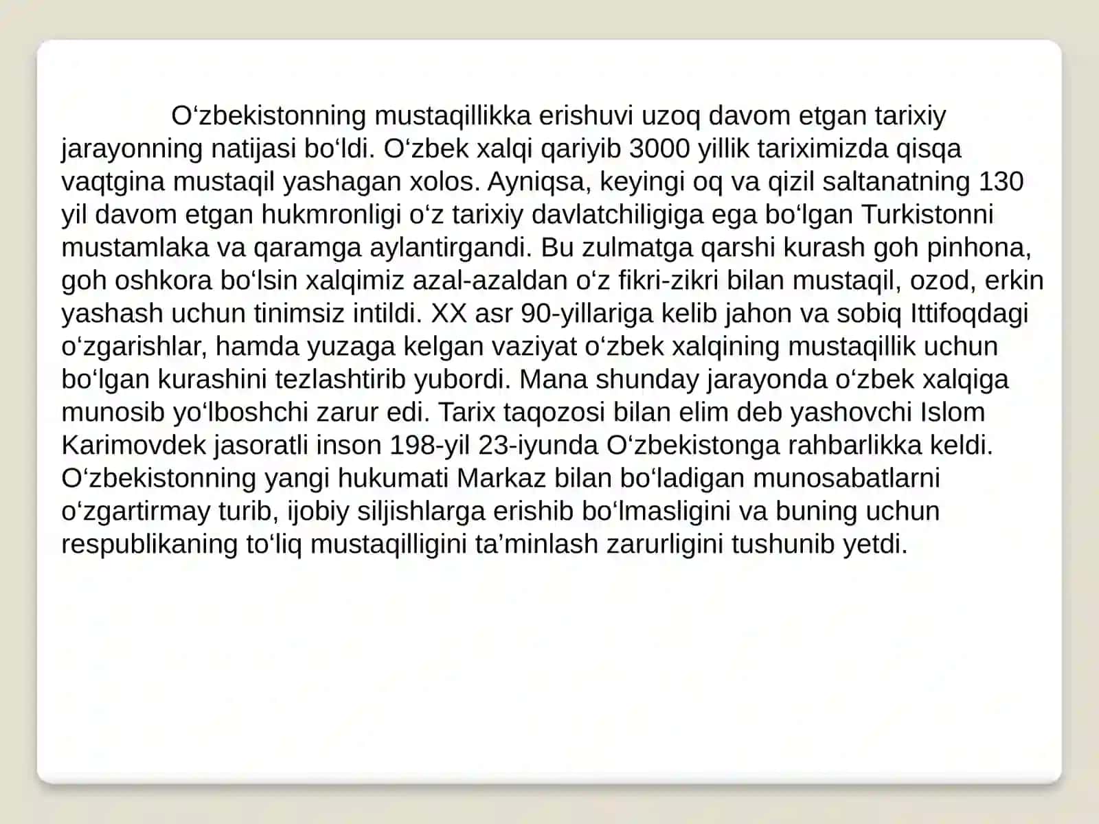 O`zbekistonda Ijtimoiy-Siyosiy Jarayonlar 3