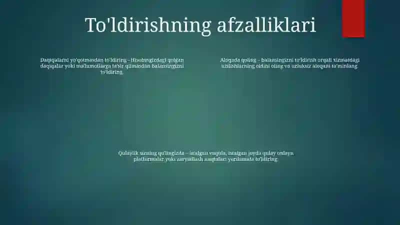 To'ldirish usullari 3