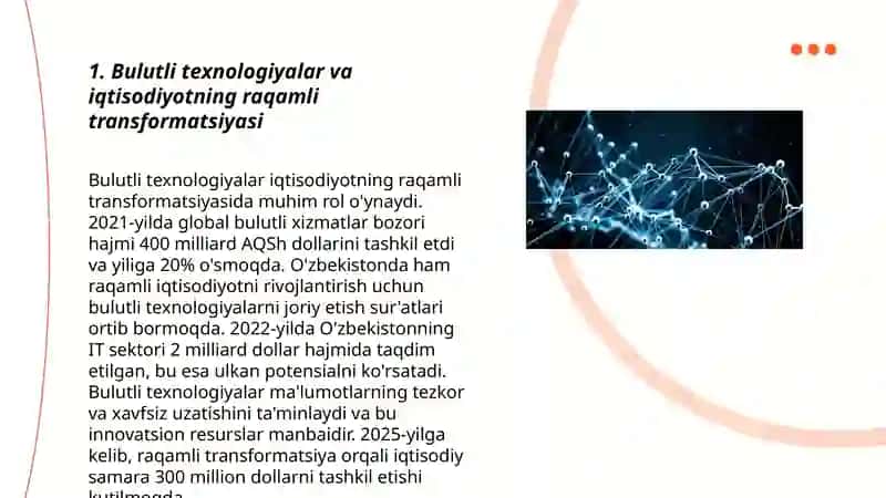 Iqtisodiyotda bulutli texnologiyalardan foydalanish xususiyatlari 3