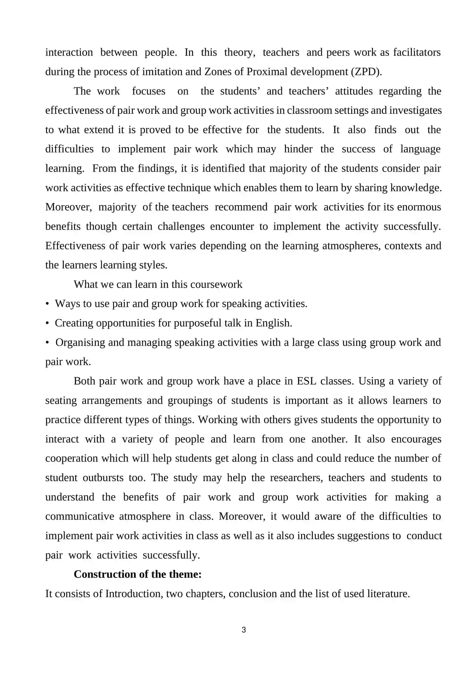 Advantages and Disadvantages of Pair and Group Work in Teaching Process 3