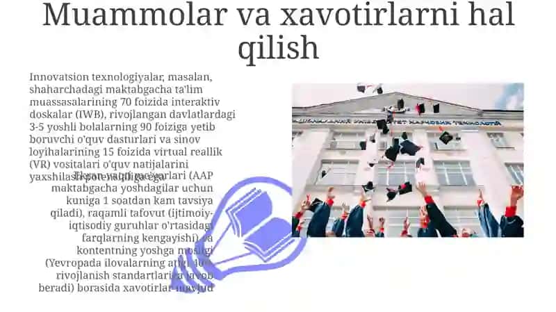 Maktabgacha talimda innovatsion talim texlogiyalari tushunchasining mazmun 3