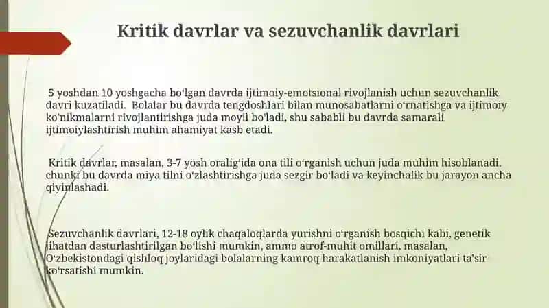 Ontagenezning rivojlanish hususiyatlari (glossariylar to'plash) 3