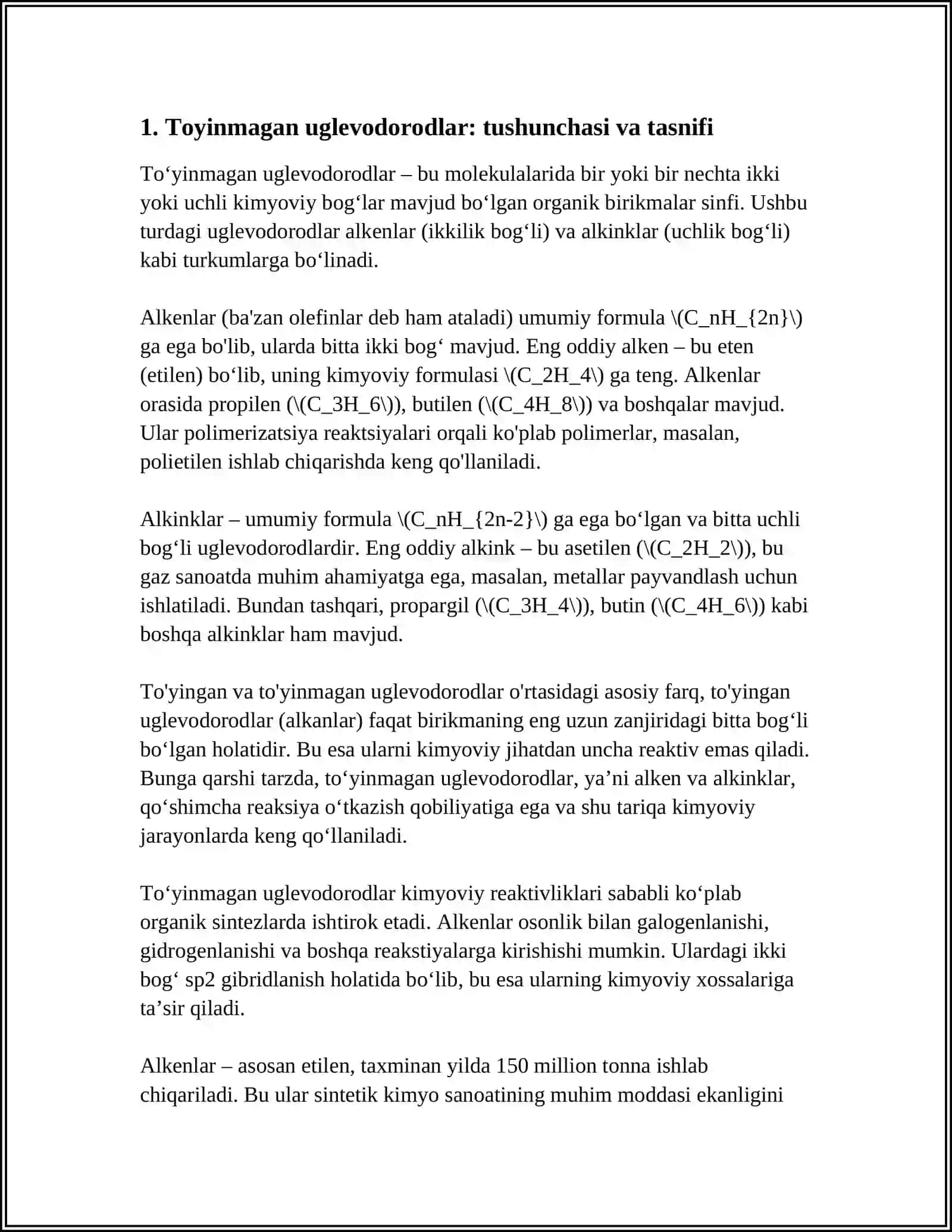 TOYINMAGAN UGLEVADARODLAR VA ULARNING XOSILALARI 3
