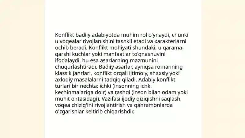 Badiiy adabiyotda konflikt va uning turlari 3