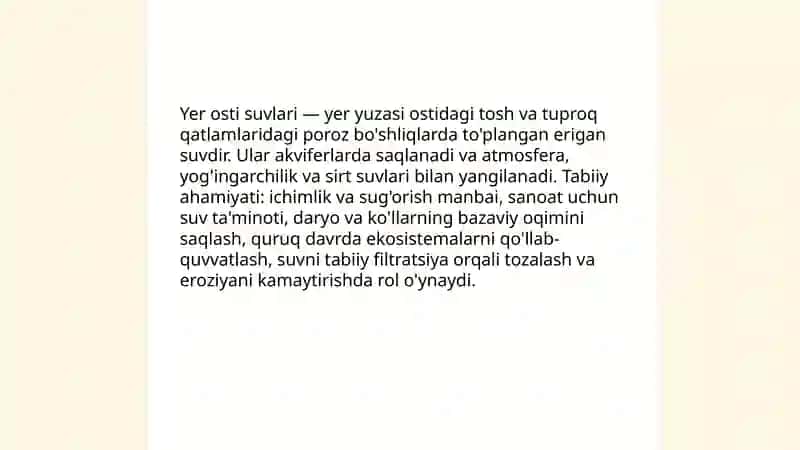 TABI Gografiya YER OSTI SUVLARI 3
