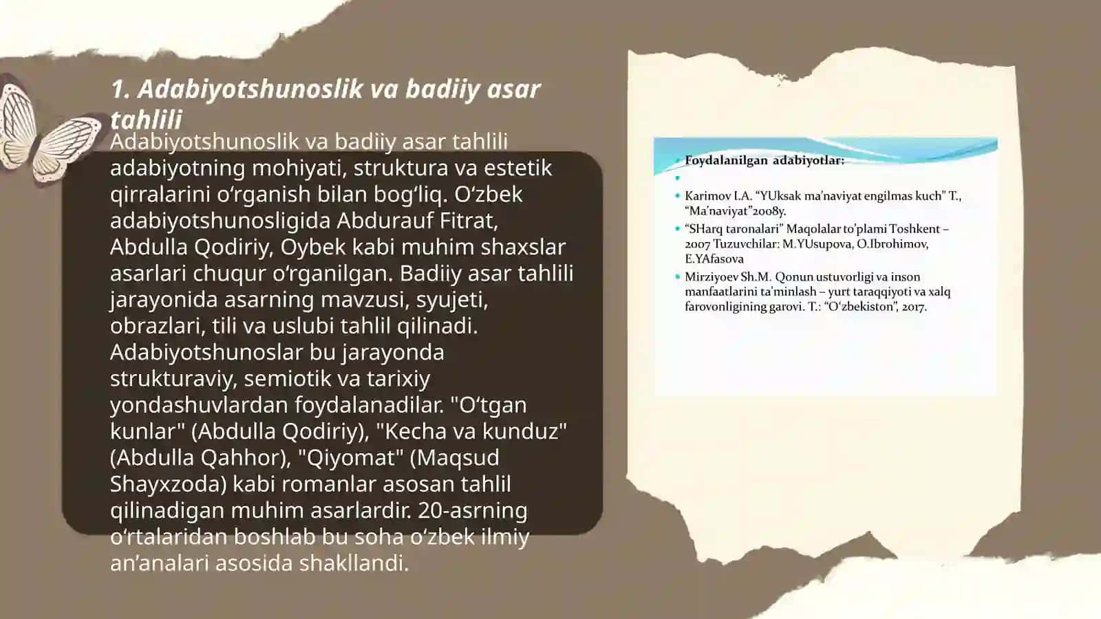 Adabiyotshunoslik va badiiy asar tahlili 3