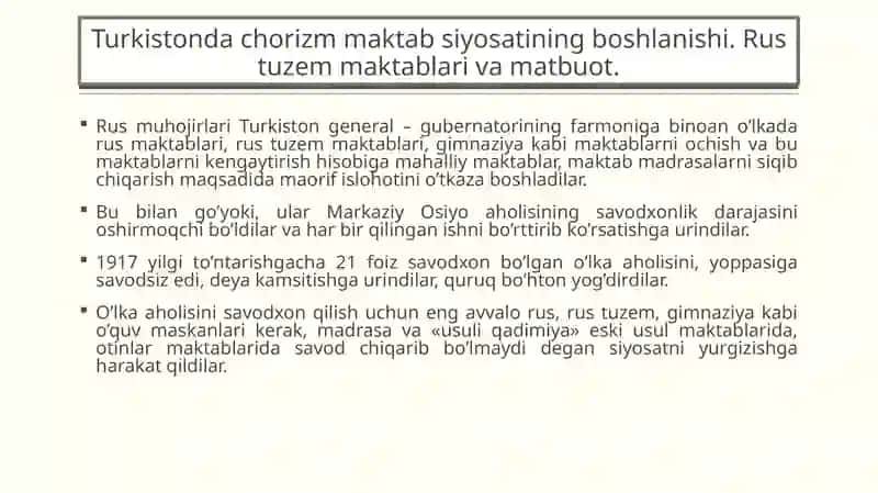 Turkistondachorizmmaktabsiyosatiningboshlanishi 3