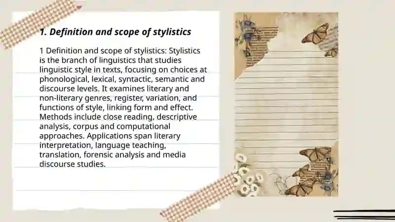 Stylistics as a branch of linguistics 3