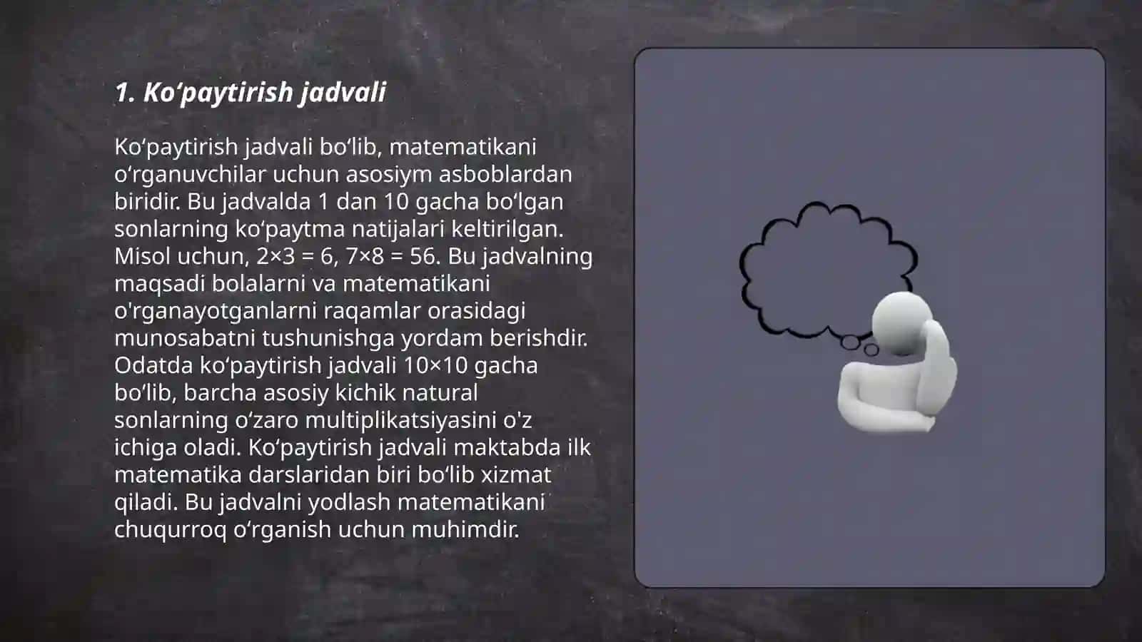 Koʻpaytirish amali 3