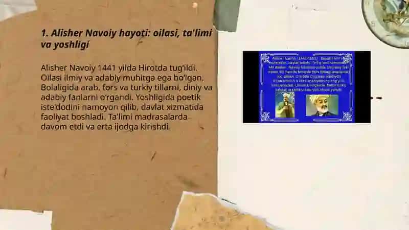 Alisher Navoiy va Gulxaniy hayoti va ijodi 3