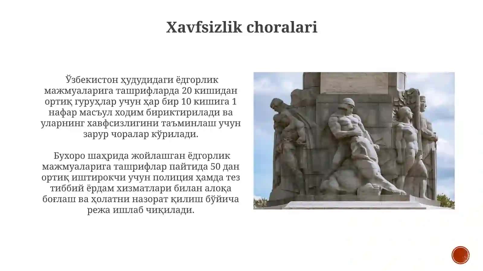 Jangovar va mehnat shuxrat joylariga safarlar tashkil qilish va o'tkazish 3