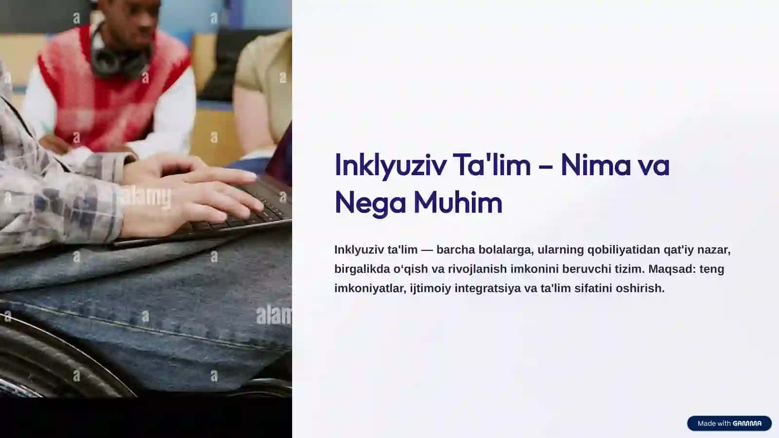 Alohida Ta'limga Ehtiyoji Bo‘lgan Bolalar Turlari va Ularni Inklyuziv Jalb Etish 3
