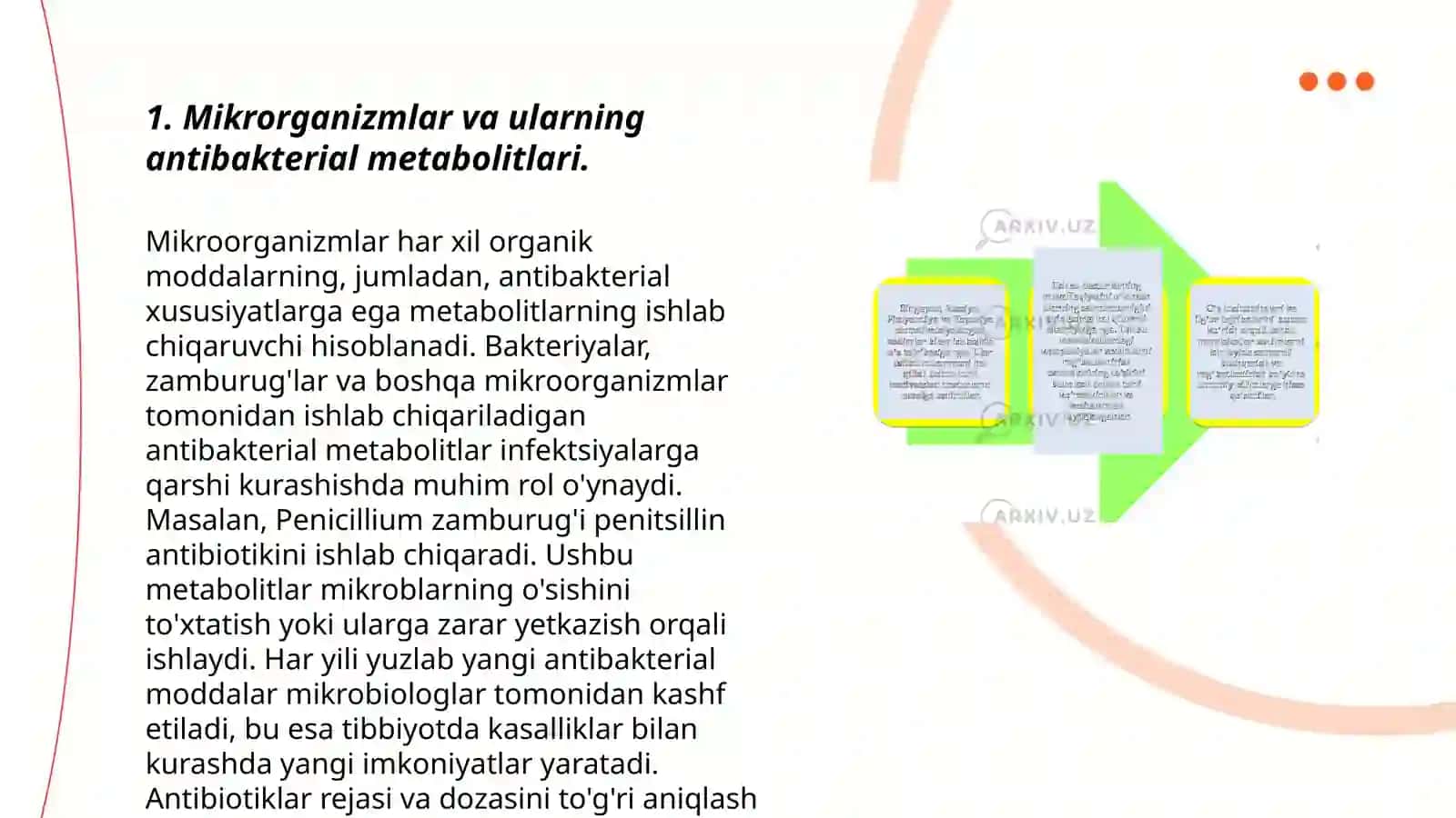 Mikrorganizmnlarni antibakterial xususiyatga ega metobolitlarni sintez qilish xususiyatlari 3