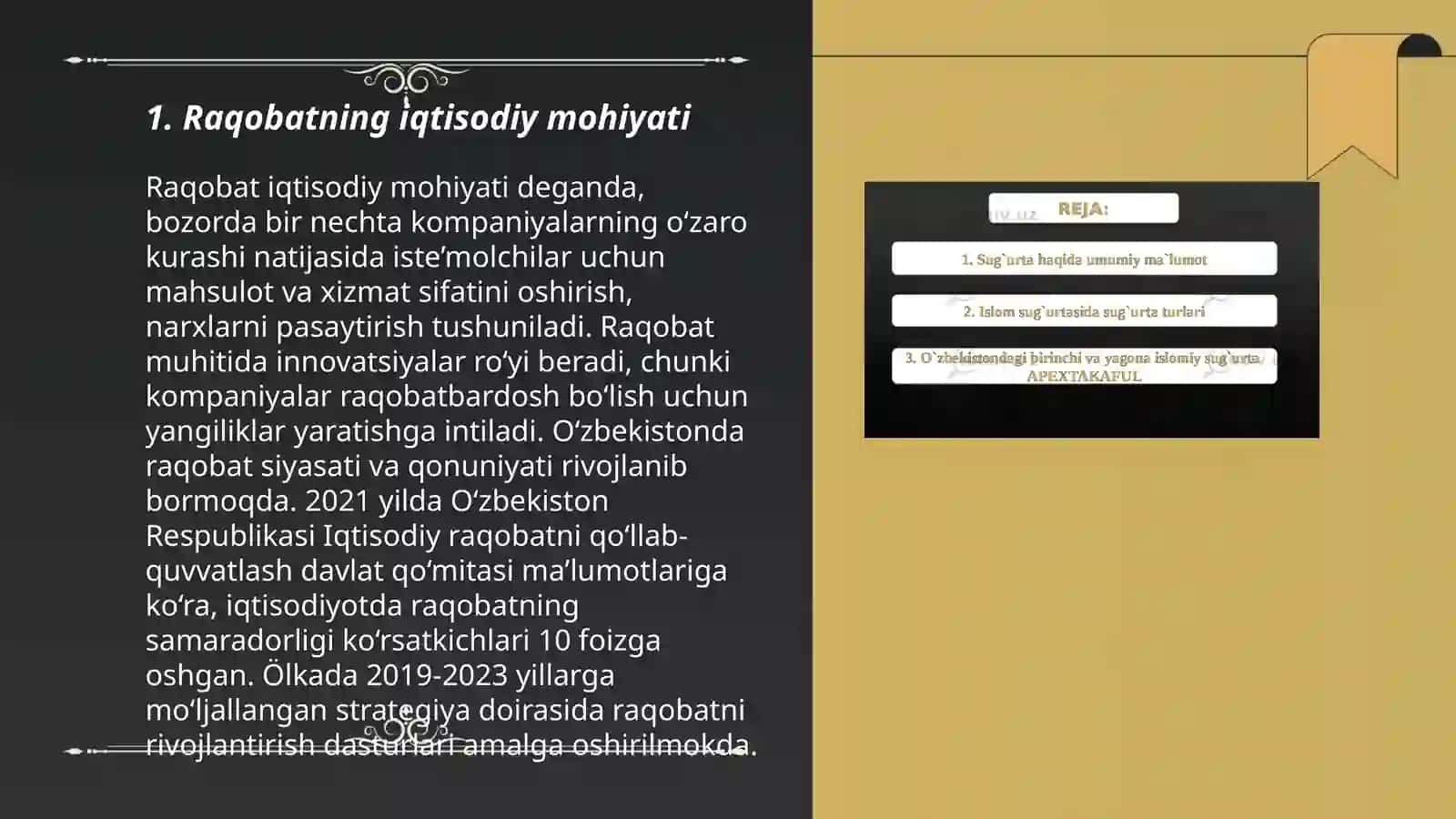 Raqobatning mohiyati shakllari va usullari 3