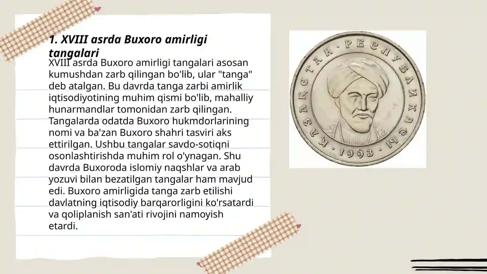 XVIII-XX asrlarda Buxoro amirligi, Qoʻqon va Xiva xonliklari tangalari 3