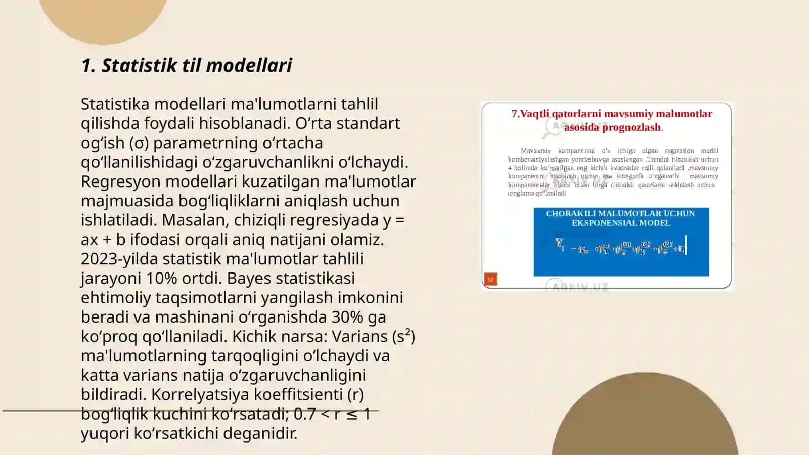 Kompyuter lingvistikasida statistik metod 3