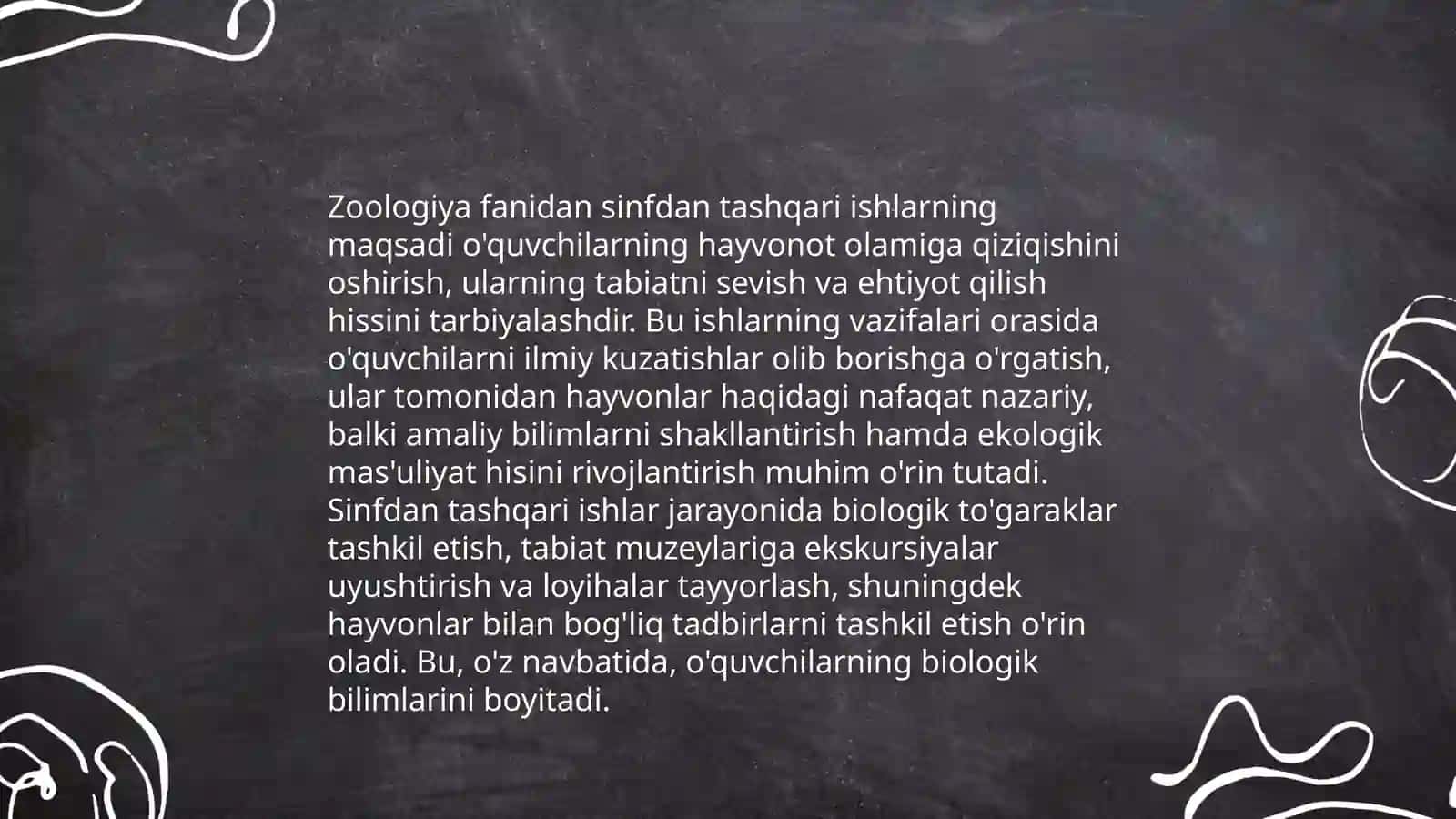 Zoologiyadan sinfdan tashqari ishlarni tashkil etish metodikasi 3