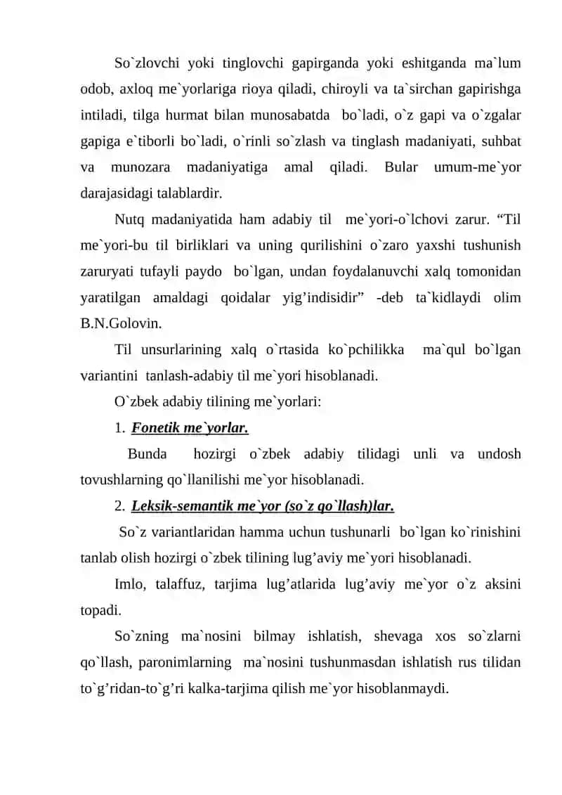 O`zbek adabiy tilining me`yorlari 3