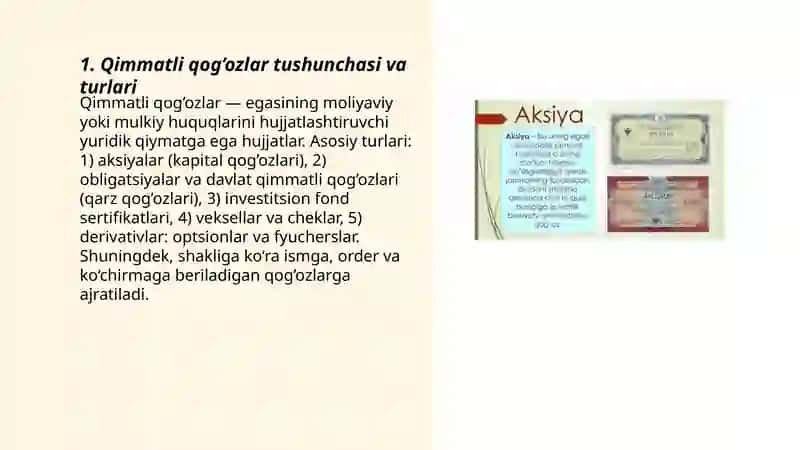 Qimmayli qog’ozlar 3