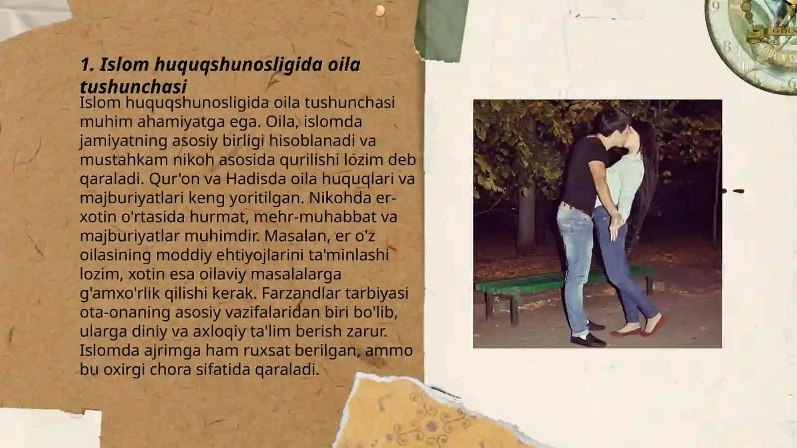 Islom huquqshunosligida oila, nikoh, taloq, idda, zihor tushunchalarini ta`riflash va taqdimot tayyorlash 3