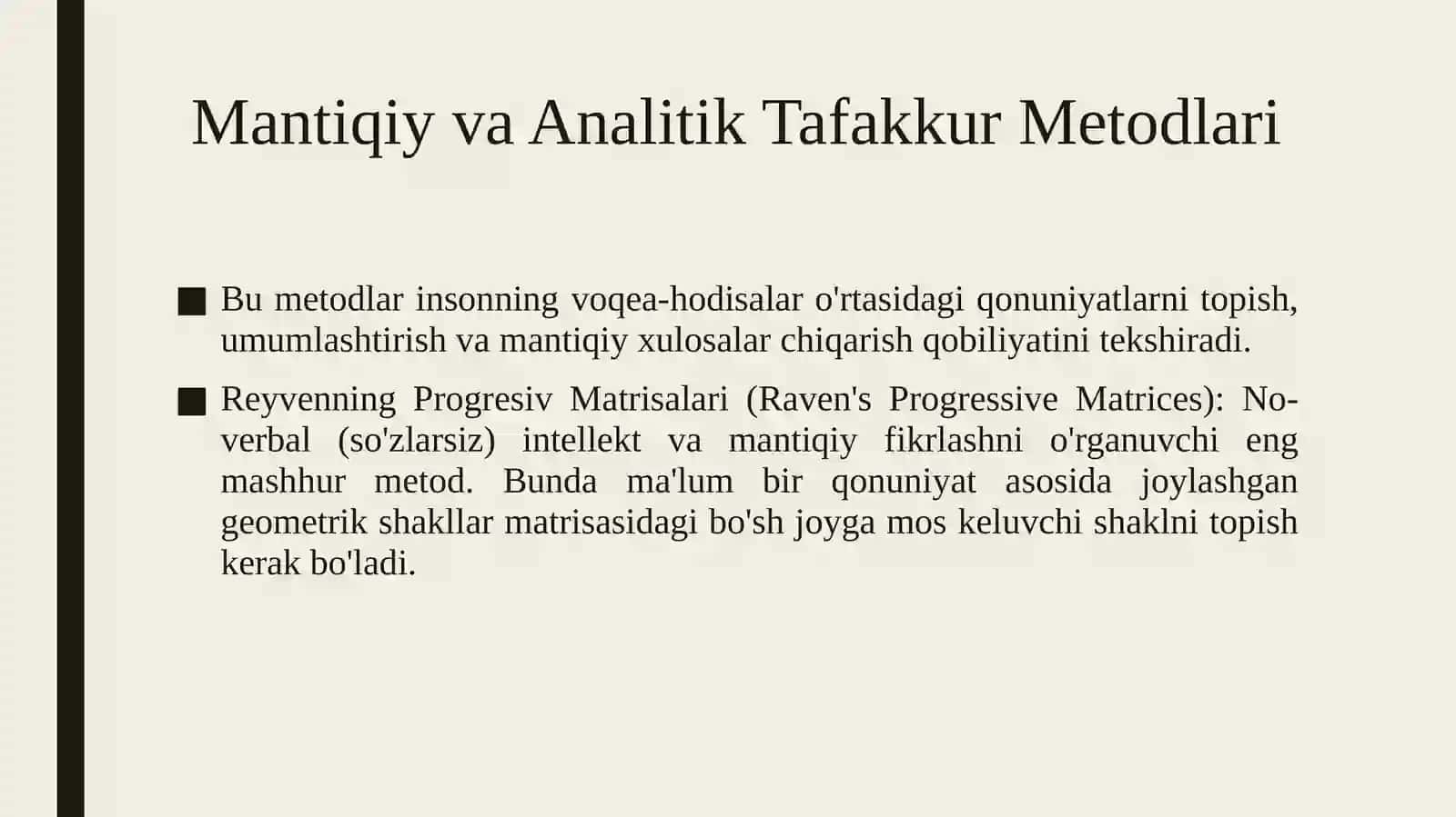 Tafakkur diagnostikasi metodlari 3