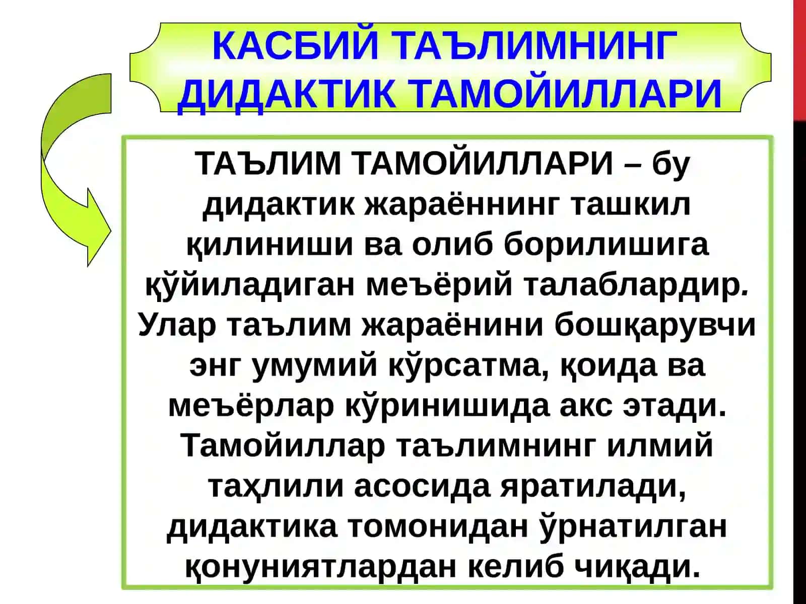 Бўлажак мутахассисларни назарий ўқитишнинг дидактик асослари 3
