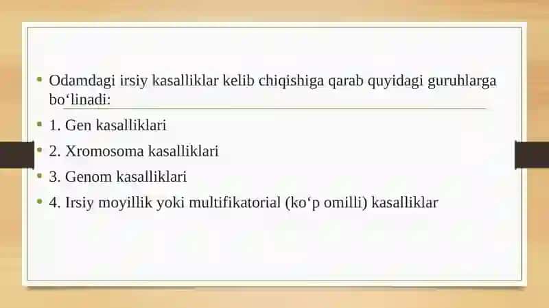 Irsiy gen kasalliklari 3