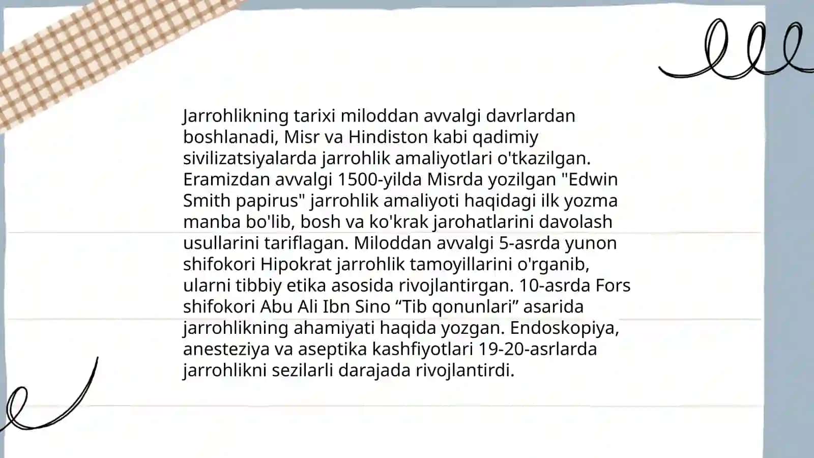 Jarrohlikning tarixi 3