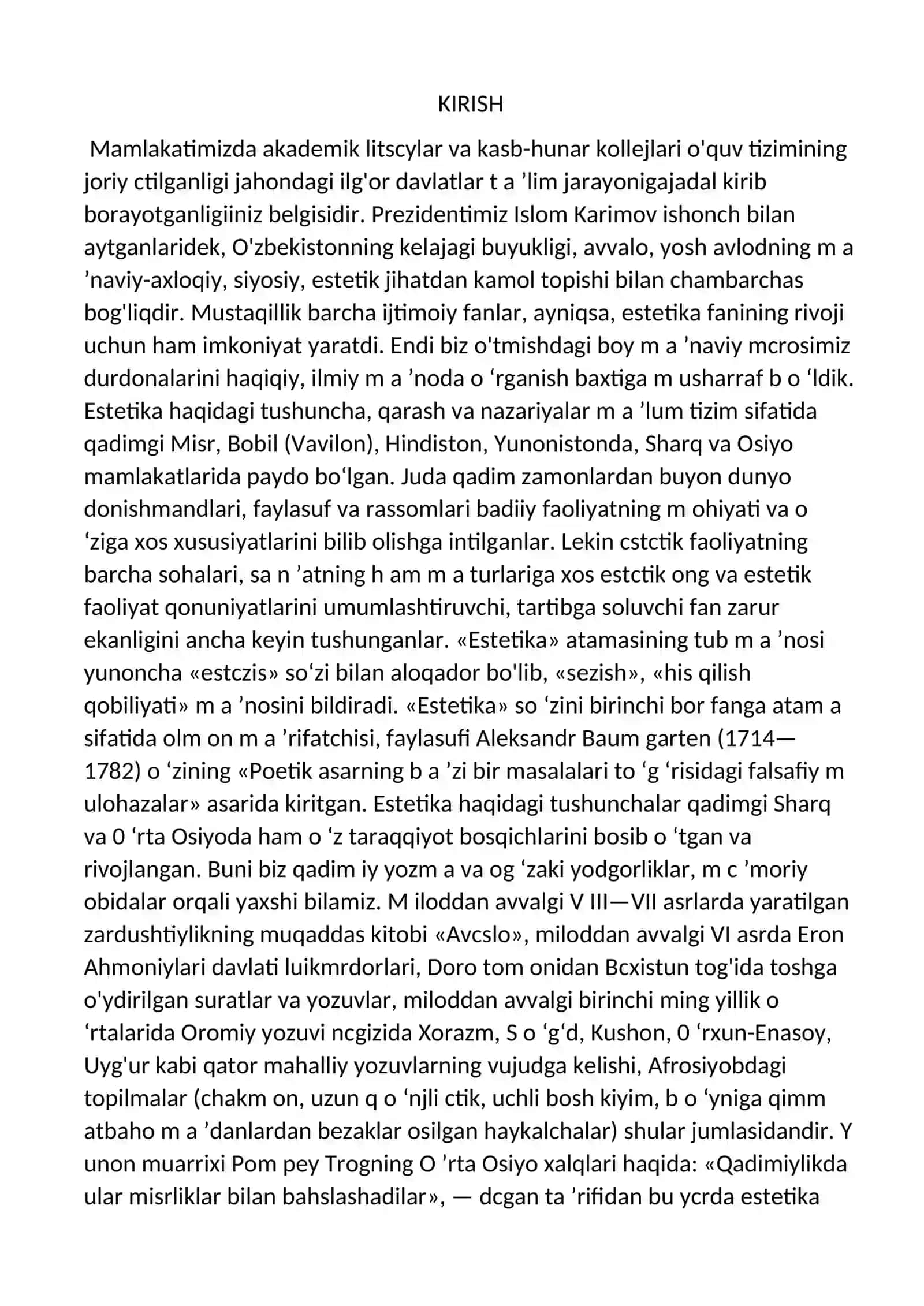 Estetikaning asosiy kategoriyalari 3