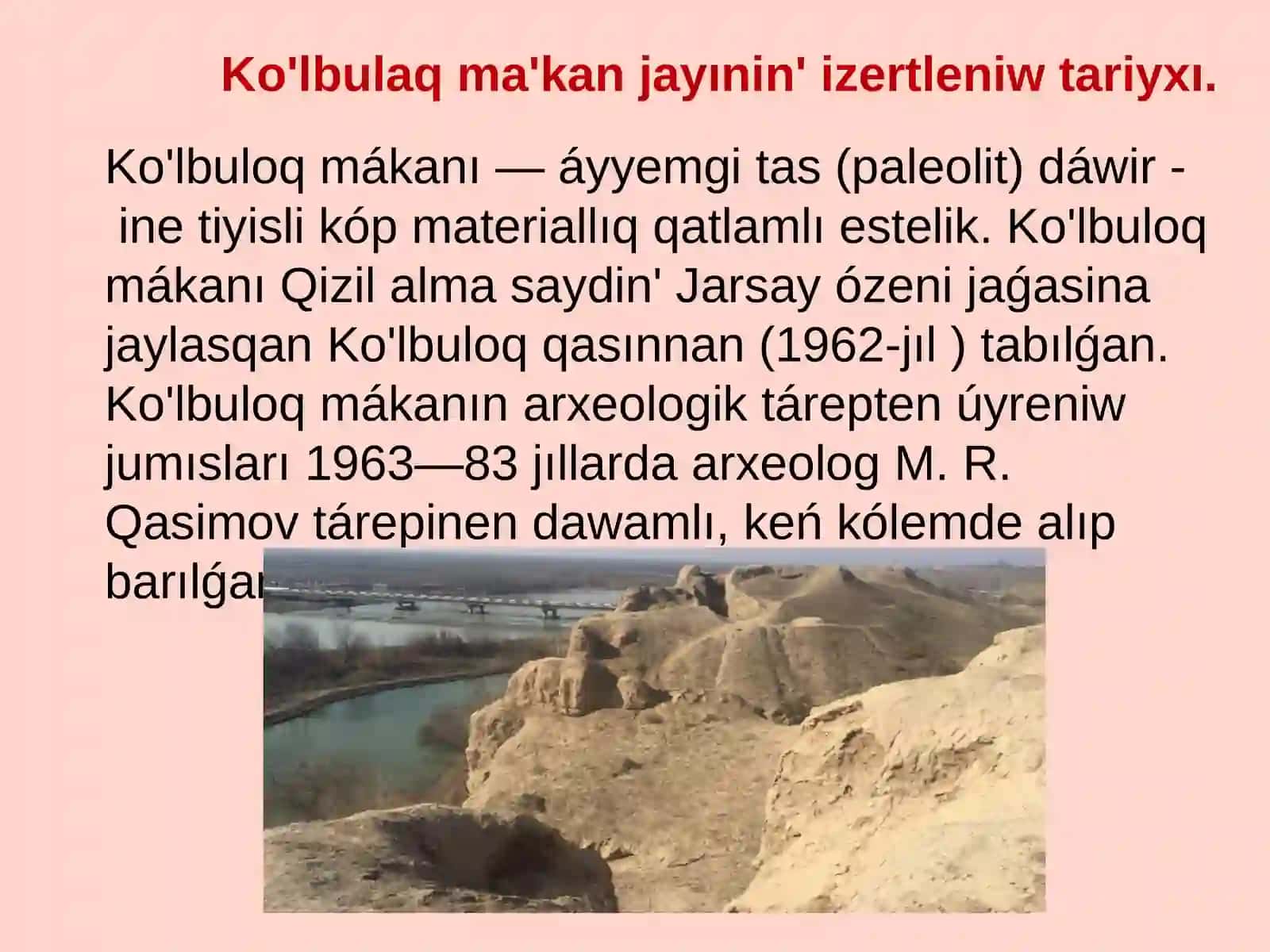 Dala Arxeologiyasi paninen "Ko'lbulaq esteligi" 3