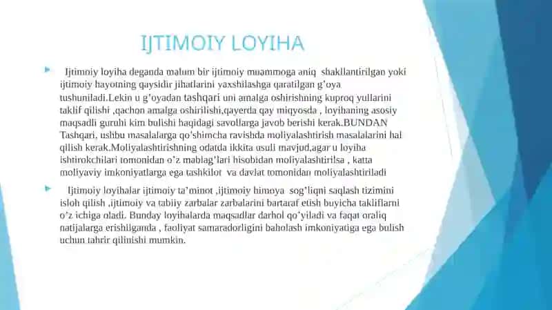 Ijtimoiy loyihalarni  rejalashtirish   rasmiylashtirish  muvofiqlashtirish 3