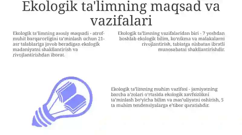 Ekologik talim berish davlat standartlari 3