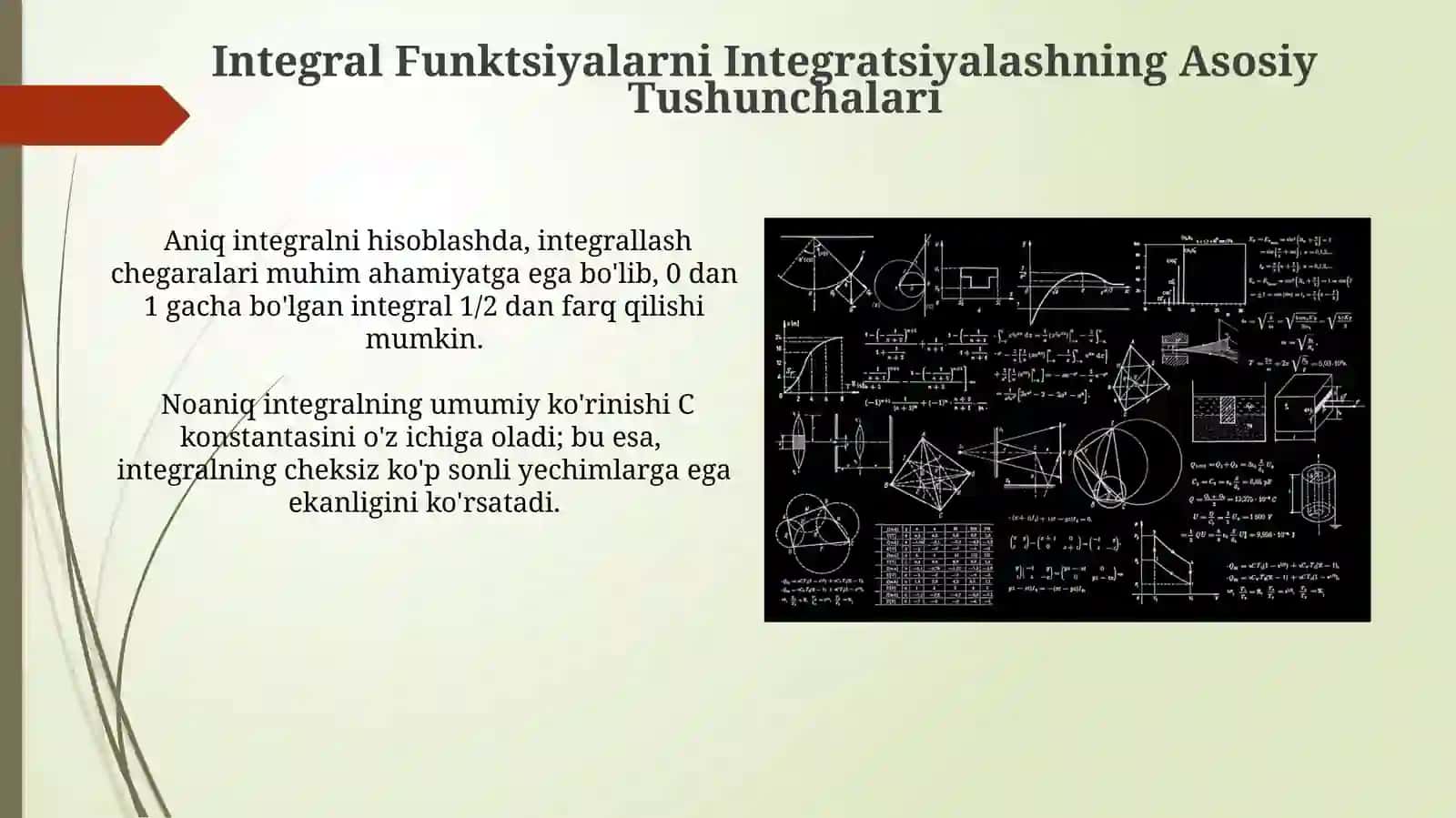 Integral funksiyalarni integrallash 3