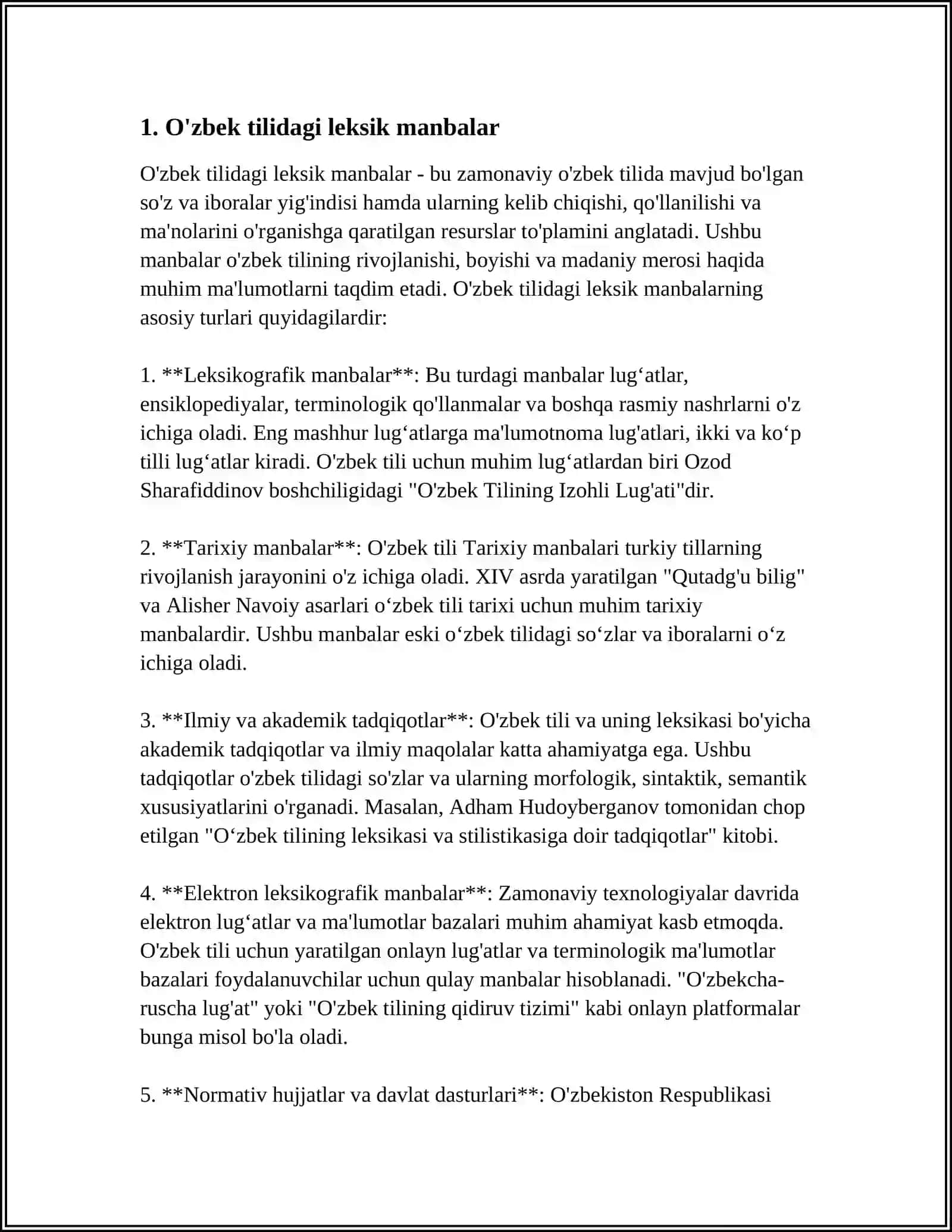 O'zbek leksikasining boyish manbalari 3