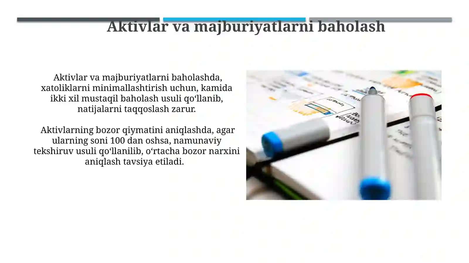 Ixtiyoriy tashkilotning ma'lumotlarini tóplagan holda uni hisob siyosatini tuzish 3