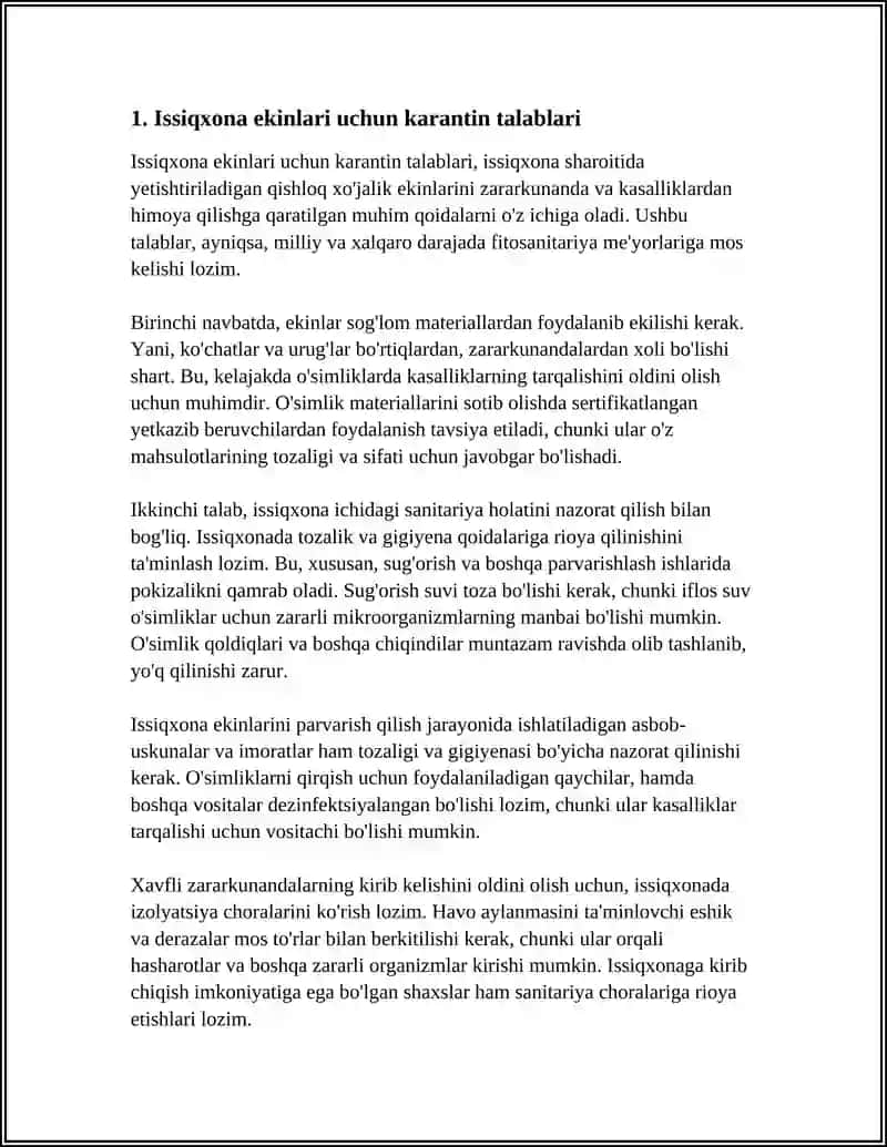 ISSIQXONA EKINLARI KARANTINI 3