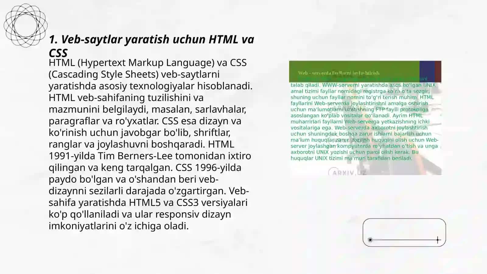 Veb-saytlar yaratishga yo'naltirilgan dasturiy ta'minotlar 3