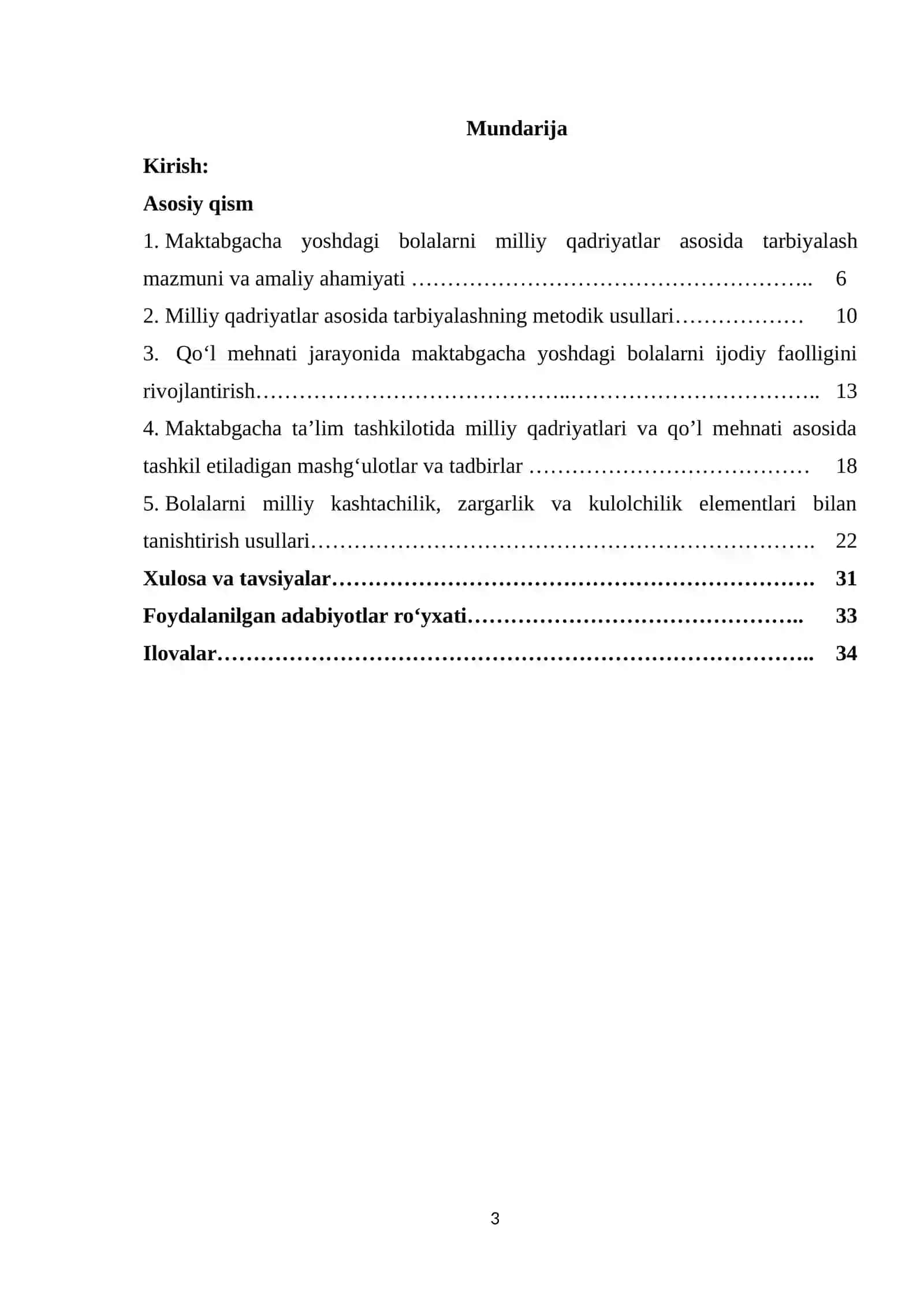 Maktabgacha ta’lim tashkilotlarida milliy qadriyatlar va qo’l mehnati san’atini tashkl etish 3