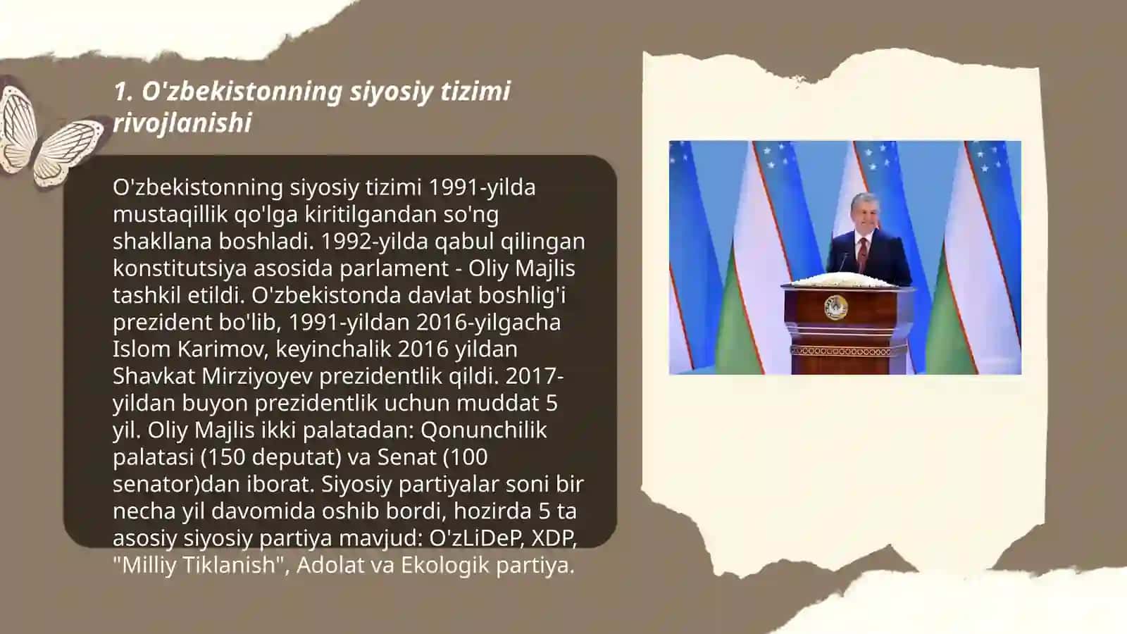 O'zbekistonning siyosiy tizimi rivojlanishi 3
