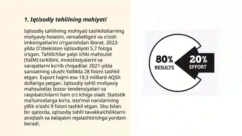 Iqtisodiy taxlilning asosiy tamoyillari 3