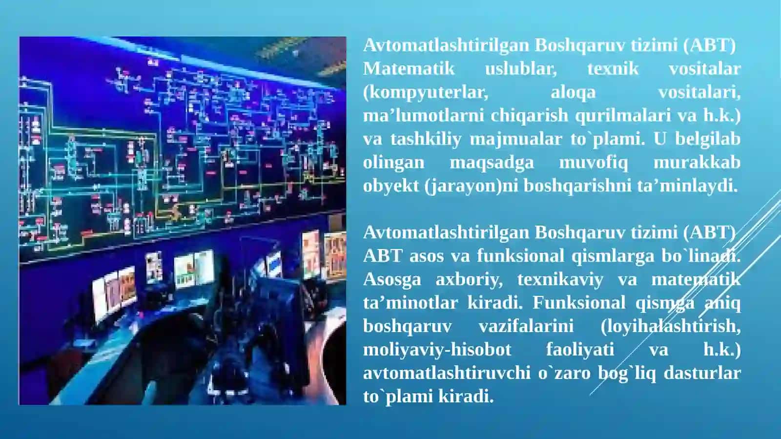 Avtomatlashtirilgan Boshqaruv tizimi 3