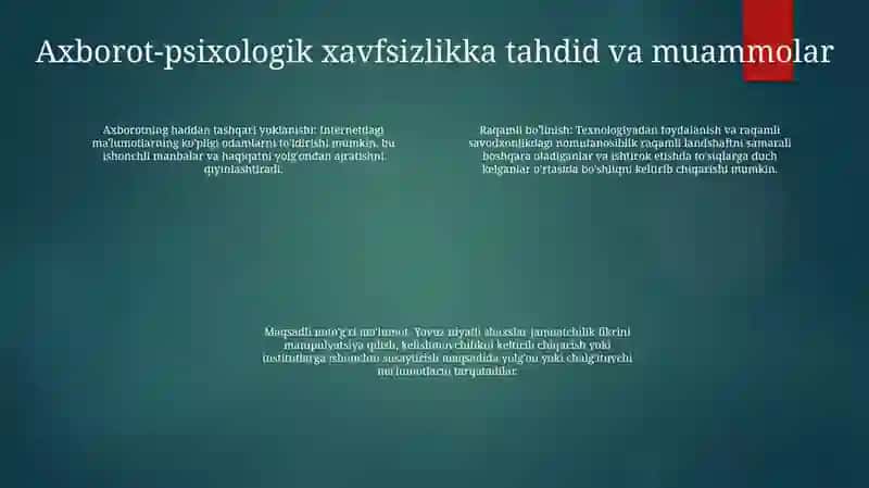 Axborotli-Psixologik Xavfsizlik Tushunchasi 3